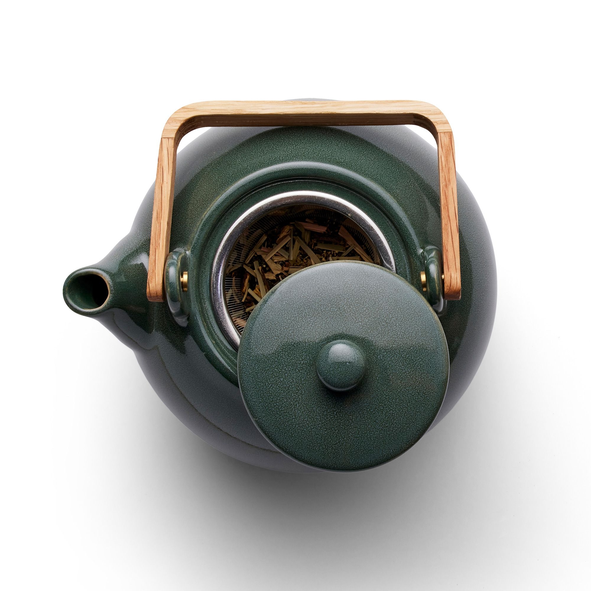 Bitz - Teapot with tea strainer - 1.2 L - Shiny Forest