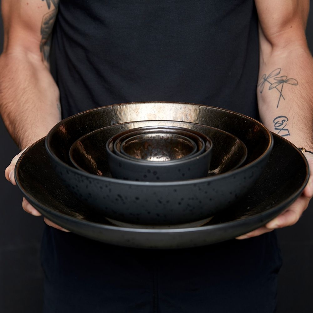 Bitz - Bowl - 14 cm  - black/bronze