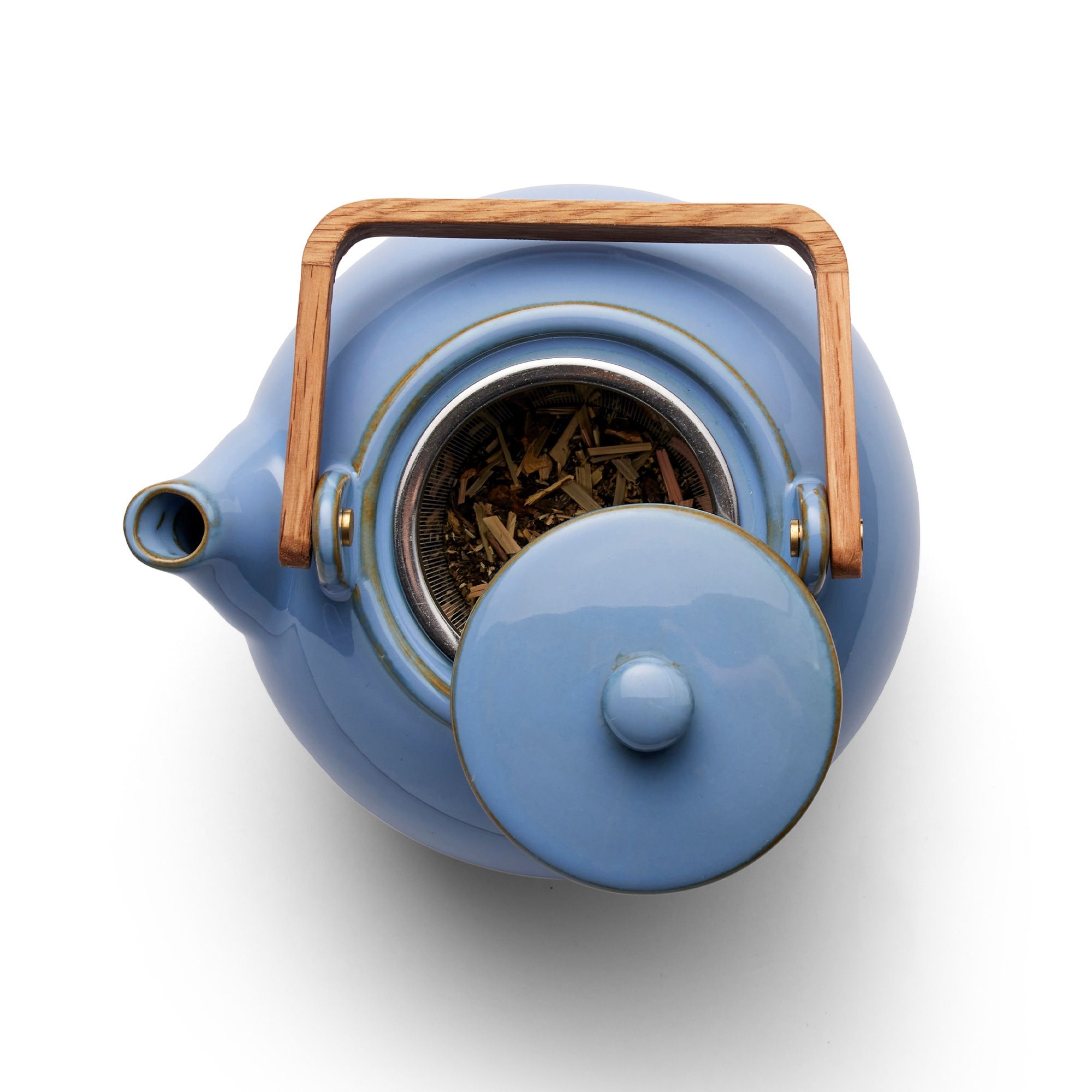 Bitz - Teapot with tea strainer - 1.2 L -  Shiny Ocean