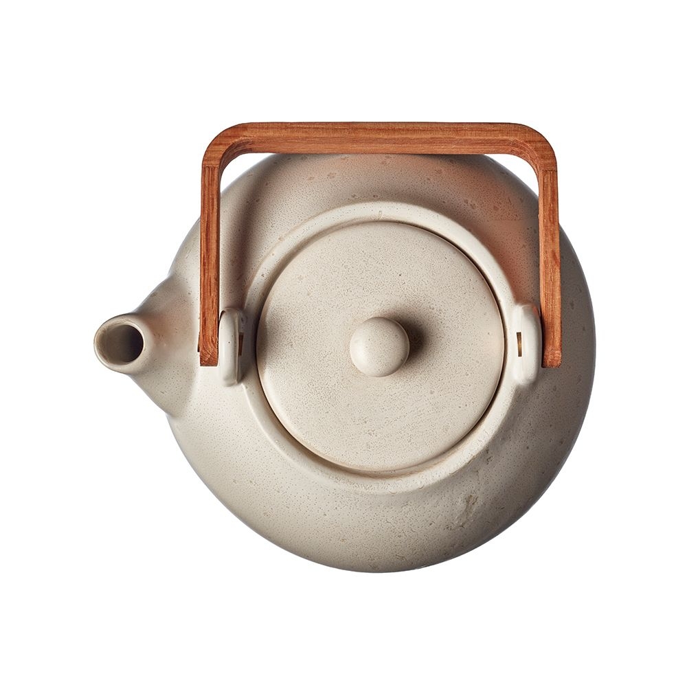 Bitz - Teapot with tea strainer - 1.2 L - matte cream